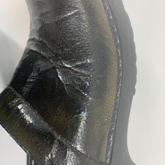 Sanita Deep Green Patent Leather Clogs Size 38 - Picture 8 of 11